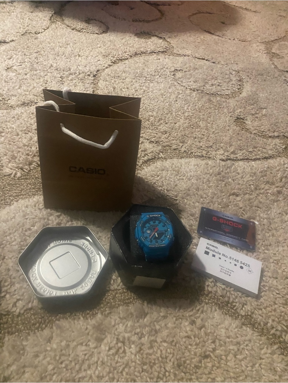 Casio G-Shock Blue Men's Sport Watch with Black Accents